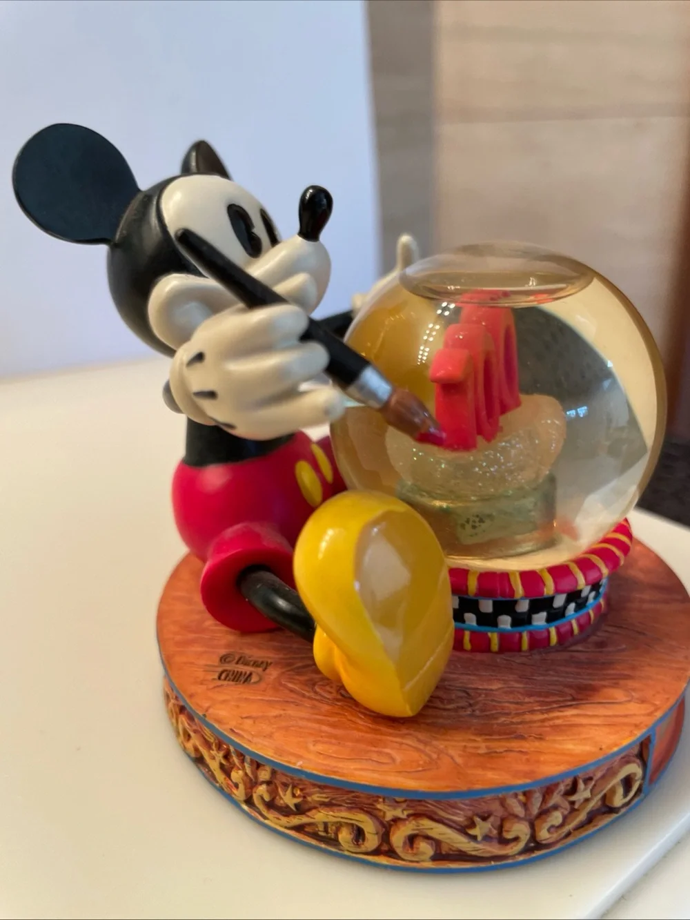 Walt Disney World “100 Years of Magic” Mickey Mouse Mini Snow Globe - 3” High